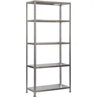 Simonrack Schwerlastregal, Lagerregal, 200x100x30 Metallregal, Kellerregal, Biegestelle 100 kg, 5 Fachböden, Galvanisiert - Comfort