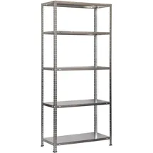 Simonrack Schwerlastregal, Lagerregal, 200x100x30 Metallregal, Kellerregal, Biegestelle 100 kg, 5 Fachböden, Galvanisiert - Comfort