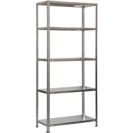 Simonrack Schwerlastregal, Lagerregal, 200x100x30 Metallregal, Kellerregal, Biegestelle 100 kg, 5 Fachböden, Galvanisiert - Comfort