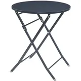 [en.casa] Sande Klapptisch Ø 62 x 71 cm Schwarz