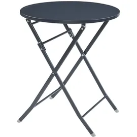 [en.casa] Sande Klapptisch Ø 62 x 71 cm Schwarz