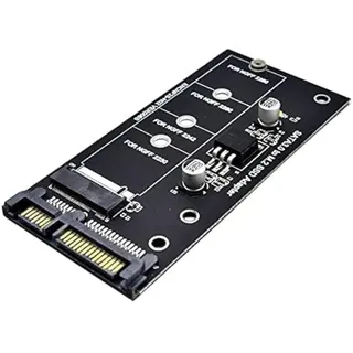 HighZer0 Electronics NGFF M.2 Adapter M2 SATA3 Raiser M.2 to SATA Adapter SSD M2 to SATA Expansion Card B Key Suppor 30/42/60/80mm (M.2 to SATA, M.2 to SATA)