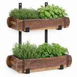 Marrakesch Orient & Mediterran Interior Ziegelform Wandhalter Merita 2 Regal Set 30 x 15 x 40 cm
