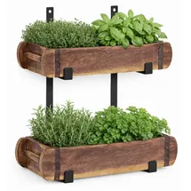 Marrakesch Orient & Mediterran Interior Ziegelform Wandhalter Merita 2 Regal Set 30 x 15 x 40 cm
