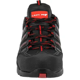 LAHTI PRO Leder/Oxford Schuhe Schwarz-Rot, Sb, "46", Ce, Lahti - Schwarz/Rot - 46