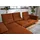 W.Schillig Eckcouch Leder 3-Sitzer Braun