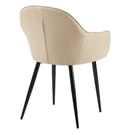 CLP 2er Set Esszimmerstühle Boise Stoff taupe