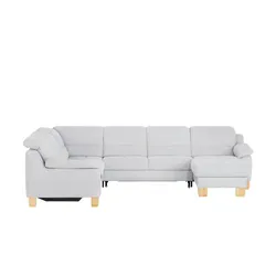 Kollektion Kraft Wohnlandschaft aus Mikrofaser Hanna ¦ grau ¦ Maße (cm): B: 322 H: 84 T: 264.0