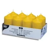 Papstar Stumpenkerzen 10 x 5 cm 8 St. goldgelb