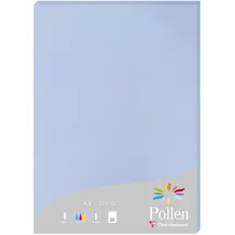 Clairefontaine 244238C - Packung mit 25 Karten Pollen 210g, DIN A4, 21 x 29,7cm, Lavendelblau