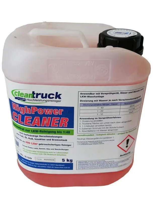 cleantruck HighPower Cleaner (Sprüh-Dosier-Reiniger), 5 Kg