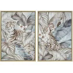 Bild DKD Home Decor Tropical Dschungel (2 Stück)