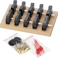 Dugena Quarz-Uhrwerk 838 ohne Zeigerpaar 20,1 mm Schwarz