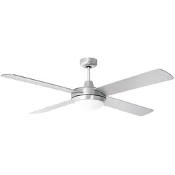 Deckenventilator mit Fernbedienung Ventilator Sommer Winter Ventilatorleuchte Fernbedienung, 5 Stufen Timer, getrennt schaltbar, 2x E27, D 132 cm