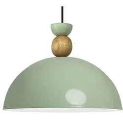 Bamyum Industriell Vintage Holz Mintgrün Hängeleuchte