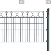 Arvotec Doppelstabmattenzaun »EXCLUSIVE 100 zum Einbetonieren "Ring" mit Zierleiste«, Zaunhöhe 100 cm, Zaunlänge 2 - 60 m 22888847-0 anthrazit H/L: 100 cm x 58 m