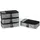 Amazon Essentials 4-teiliges Packwürfel-Reisezubehörset, Gepäckorganizer mit Doppelreißverschluss, Netzoberseite, Polyester, klein, grau (früher Amazon Basics)