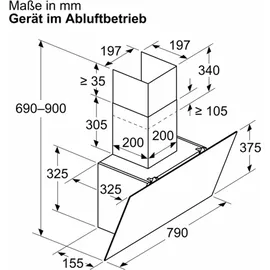 Neff D83IDK1S0 Wand-Dunstabzugshaube