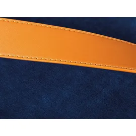 Interlink Sitzhocker Samt 35 x 45 x 35 cm Blau
