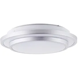 Lightbox 1 LED Ø 28 cm Metall/Kunststoff silber/weiß