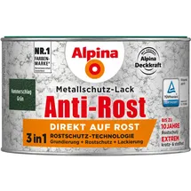 Alpina Metallschutzlack Hammerschlag Grün 0,3 l