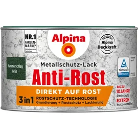 Alpina Metallschutzlack Hammerschlag Grün 0,3 l