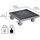 Wagner design yourself Pflanzenroller GH 7015 Metall silber quadratisch 29,0 x 9,5 cm