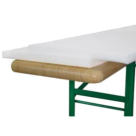 Beautissu Sitzpolster 220 x 25 x 4 cm weiß 2-tlg.