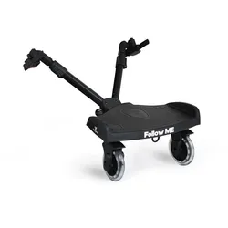 Cangaroo Trittbrett Follow me faltbar, universelle Montage, Kinderwagenaufsatz schwarz