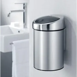 Brabantia Touch Bin 3l brilliant steel