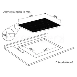 Bosch Herdset Backofen Teleskopauszug + Induktionskochfeld schwarz