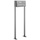 AL Briefkastensysteme Briefkasten Premium Edelstahl Stand Anlage mit Klingeln, Post A4 modern, robust, wetterfest, Artikelnummer: 132V1DZS1KS