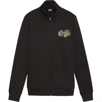 Puma Trainingsjacke, Logo-Stickerei, Stehkragen, für Damen, 01 PUMA BLACK,
