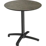 Essentials Klapptisch 70 x 70 x 74 cm Grau/Schwarz