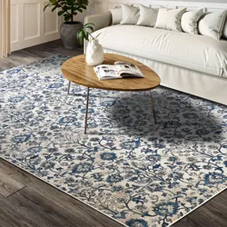 Teppich »Ernest«, rechteckig, 11 mm Höhe, Läufer, Orientalisch, Wohnzimmer, Schlafzimmer, Klassisch, Kurzflor, 34915966-0 Creme,Blau 11 mm