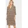 St Tropez EdaSZ Blusenkleid Animal-Print Schwarz M