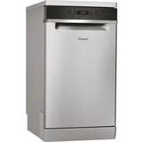 Whirlpool WSFO 3O23 PF X, Freistehend, Single (45 cm breit), Edelstahl, Schwarz, Tasten, Sensor, LED