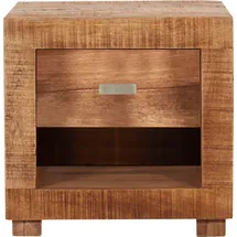 Möbilia Nachtschrank Titlis 40 x 30 x 40 cm Beige/Braun