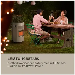 Bonaparte Gasheizgerät 4200W elektrische Zündung Gasflaschen bis 15 kg