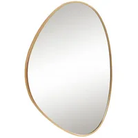[en.casa] - Wandspiegel Lardkapihond 75x53 cm Goldfarben