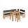 livinity® Eckbankgruppe, Tiberio Goldkraft Eiche 210 x 120 cm mit Tisch