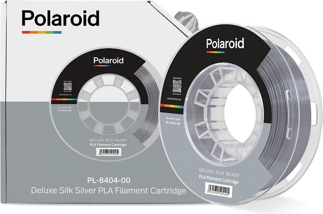 Polaroid Filament Universal Deluxe Seide PLA Filam. (PLA, 1.75 mm, 250 g, Silber), 3D Filament, Silber