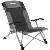 Brunner Campingstuhl Bula XL Grau/Schwarz