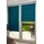K-HOME Thermo Klemmfix-Rollo 65 x 150 cm blau/petrol