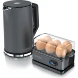 Arendo Frühstücksset 1,5 l Grau