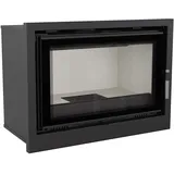 Kratki Arke 80 Stahl Schwarz/Abdeckplatte Glas