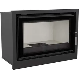 Kratki Arke 80 Stahl Schwarz/Abdeckplatte Glas