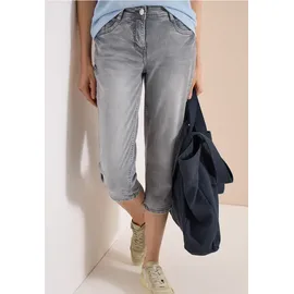 Cecil 3/4 Slim Leg Jeans im Casual Fit - Grau