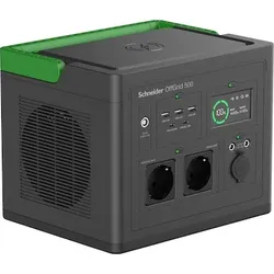 Schneider Electric OffGrid 500 Portable Power Station - 500-1000W Nennleistung, 517Wh, 2x AC, 3x USB-A, 2x USB-C, 5,5kg