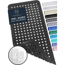 Homerella Badematte rutschfest Schwarz